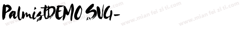 PalmistDEMO SVG字体转换